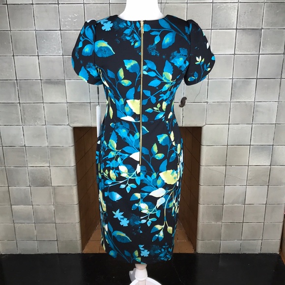 Calvin Klein Blue Floral Dress - Picture 5 of 7